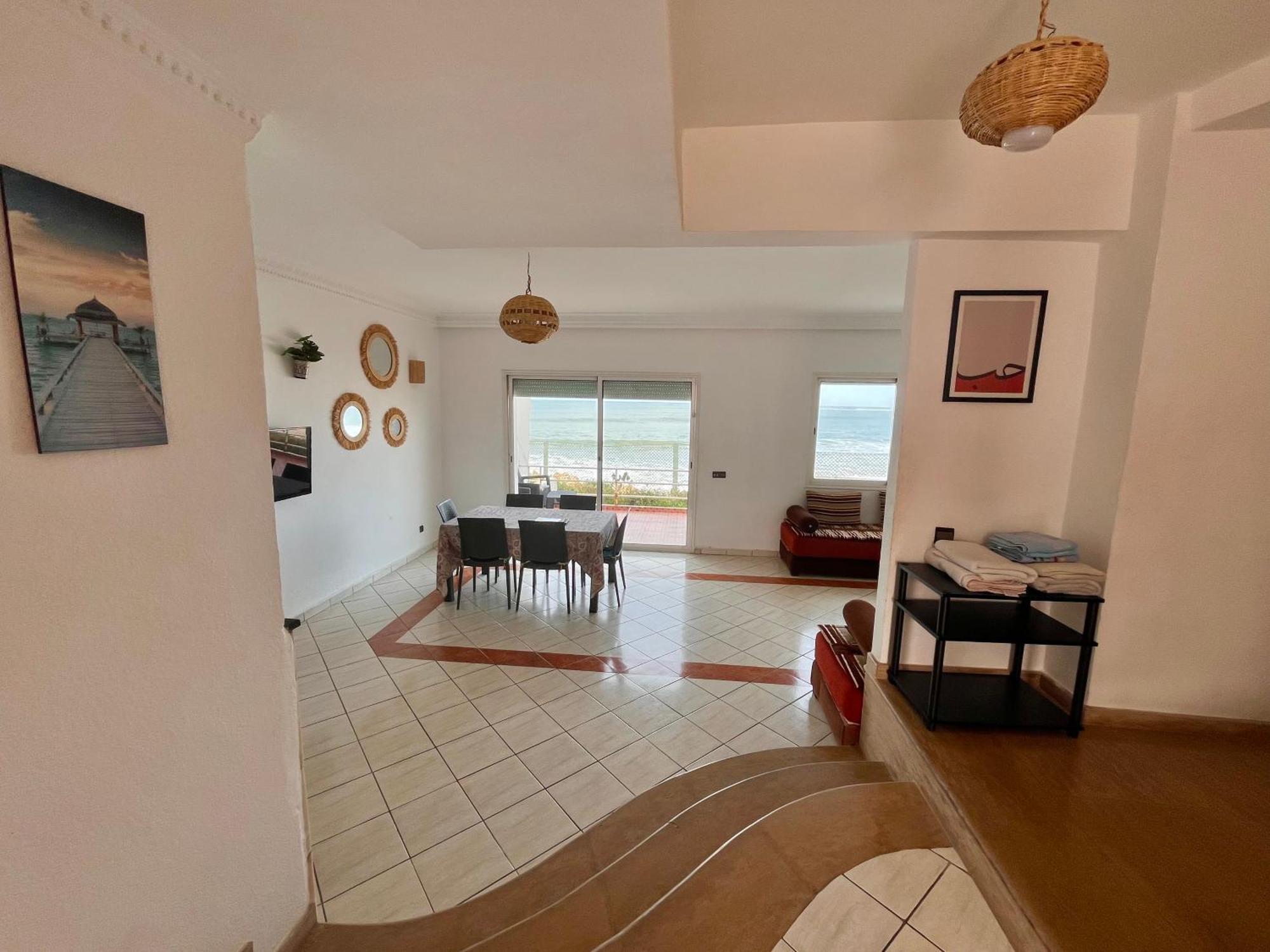 Splendid Beachfront Villa In Sidi Bouzid Beach With Pool Douar Ourlali Kültér fotó