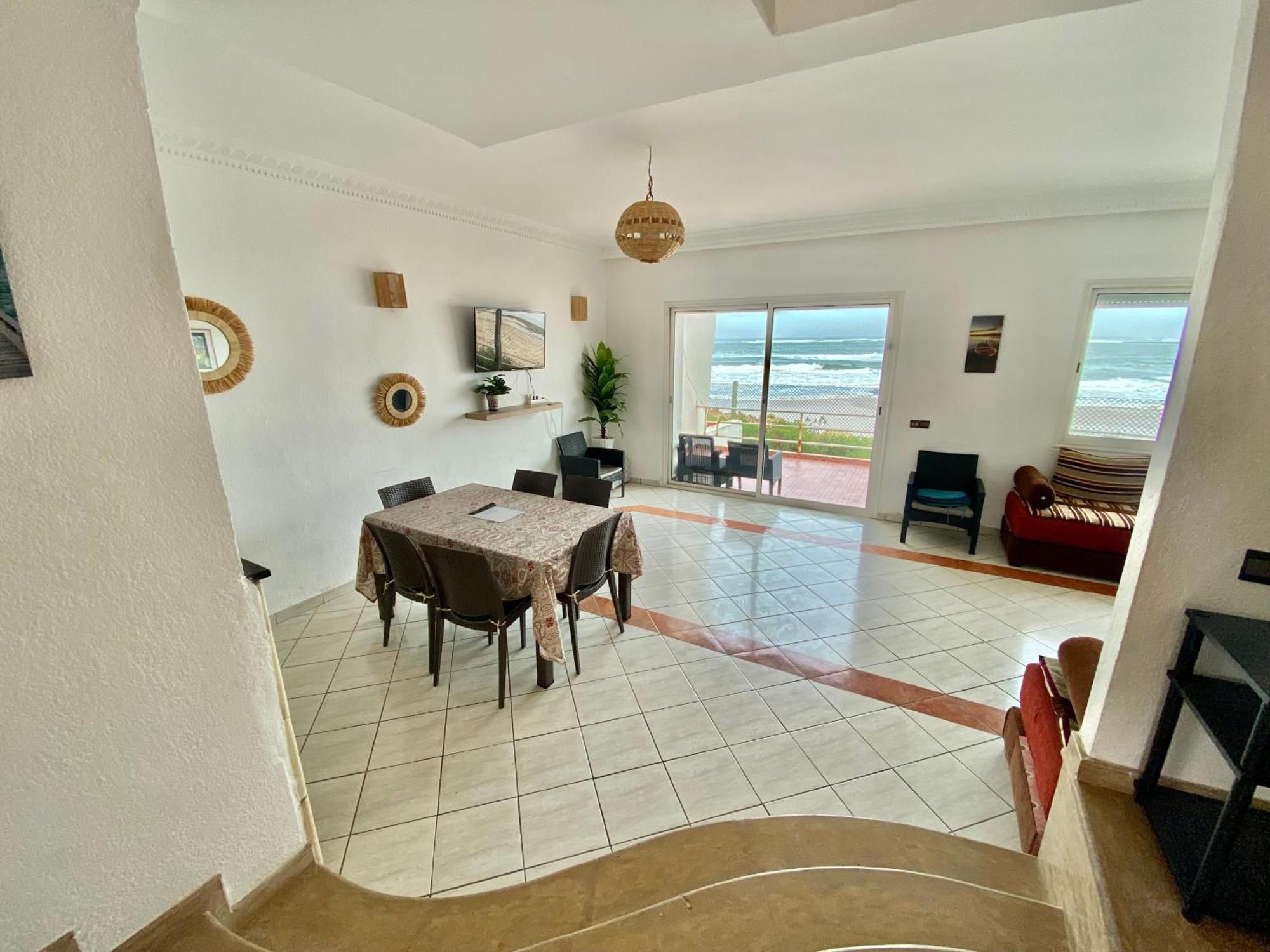 Splendid Beachfront Villa In Sidi Bouzid Beach With Pool Douar Ourlali Kültér fotó