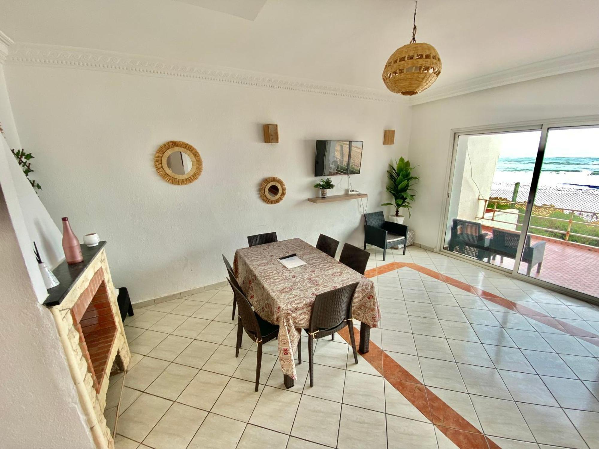 Splendid Beachfront Villa In Sidi Bouzid Beach With Pool Douar Ourlali Kültér fotó