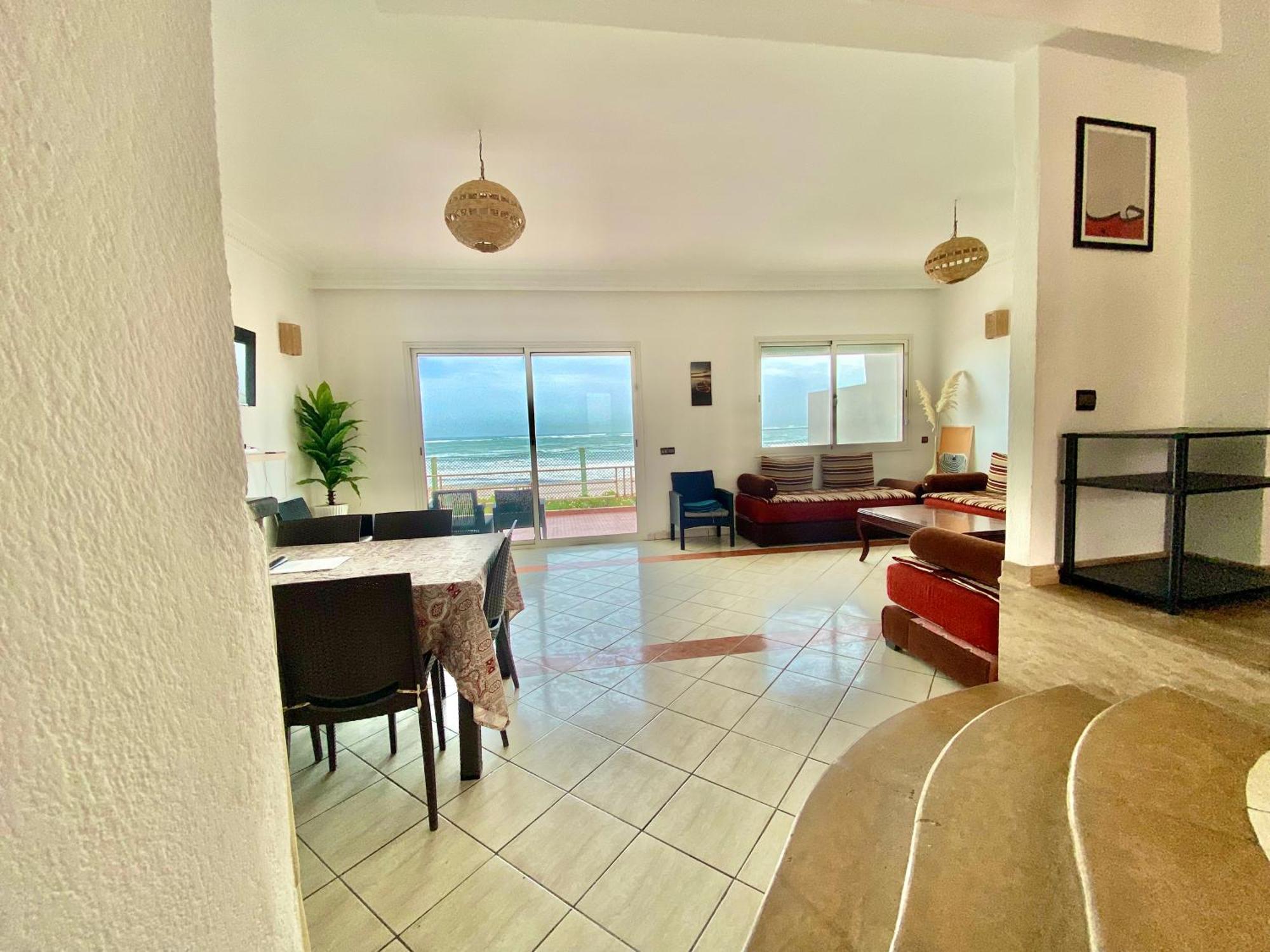 Splendid Beachfront Villa In Sidi Bouzid Beach With Pool Douar Ourlali Kültér fotó